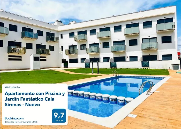 Apartamento Con Piscina Y Jardin Fantastico Cala Sirenas - Nuevo